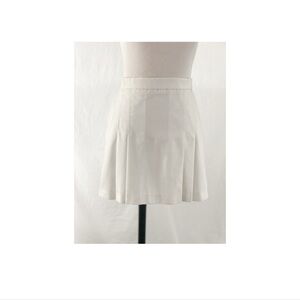 Vintage White Tennis Pleated Skirt